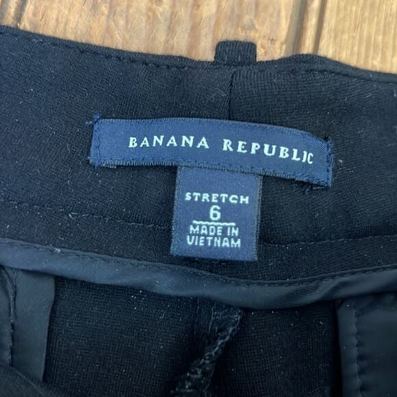 Banana Republic women’s  wide leg mid rise black ponte pant trouser size 6 - Picture 7 of 9